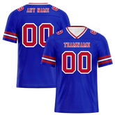 Custom Blue Sleeve Stripes Brown Personalized Authentic Football Jersey FBJ02-bc0f07e